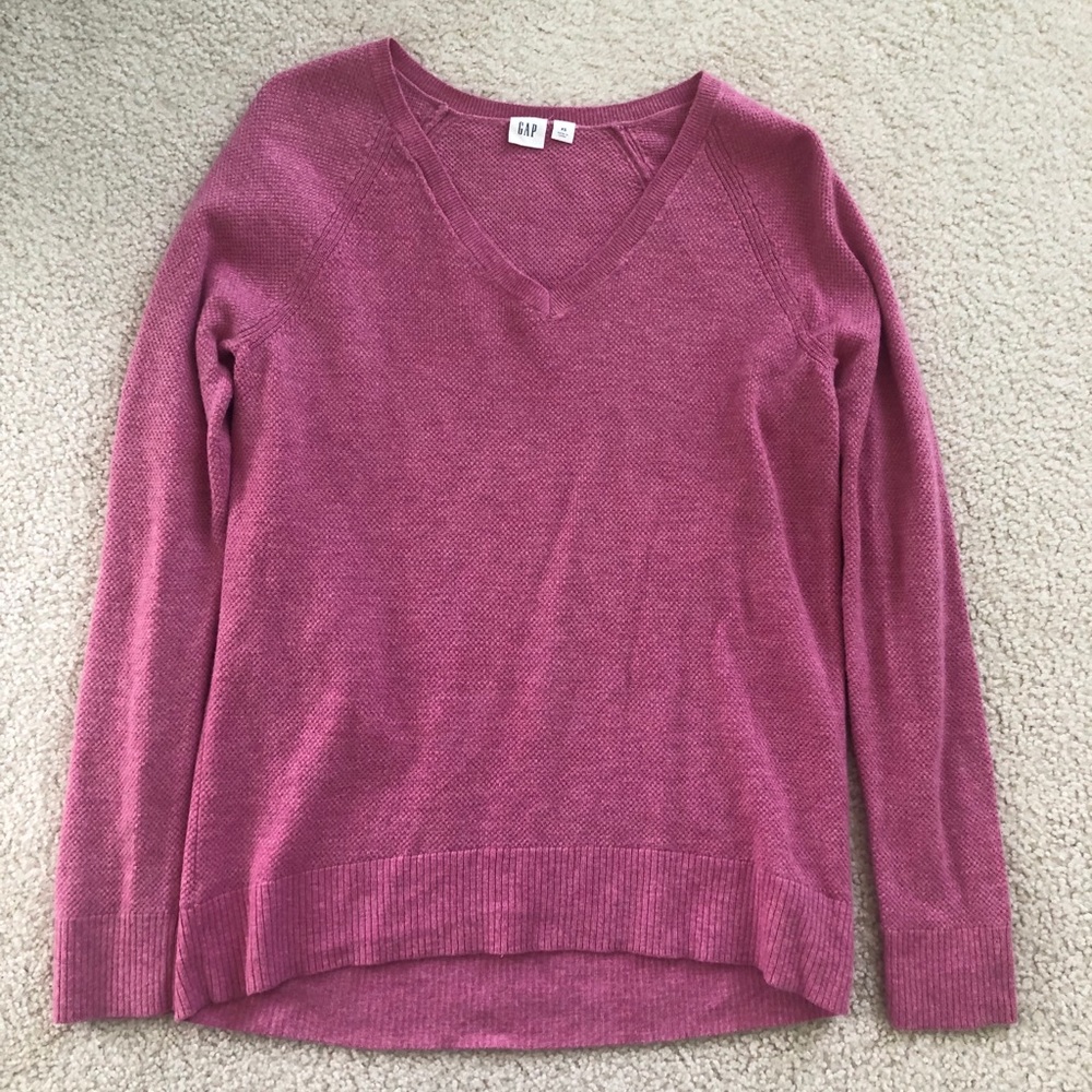 GAP Pink V-Neck Sweater